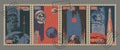 Retro Soviet Space Postage Stamps