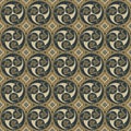 Ethnic seamless pattern with stylized dragons.