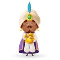 Balthazar - wise man and king celebrate Epiphany - cute vector illustration isolated