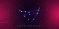 Cool Capricornus Zodiacal Constellation Background and Wallpaper