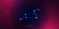 Cool Leo Zodiacal Constellation Background and Wallpaper