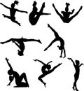 gymnastic Sport Silhouettes