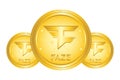 Faze coin crypto, faze logo with gold medal, for web, banner, sign, symbol, web,etc. vector eps10 Royalty Free Stock Photo