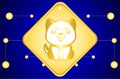 Baby doge coin crypto, doge coins, shiba inu SHIB, crypto currency background for web, banner, sign, symbol, etc. vector eps10