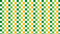 Green-yellow checkered Textile Texture Gingham pattern Vector squares or rhombus