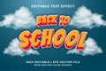 back to school text effects Royalty Free Stock Photo