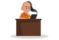 Chanakya Vector Cartoon Illustration