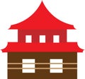 Vector of the pagoda