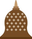 Vector from Borobudur temple Royalty Free Stock Photo