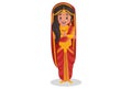 Draupadi Vector Cartoon Illustration