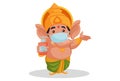 Vector Graphic Illustration of Lord Ganesha Royalty Free Stock Photo