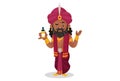 Vector Graphic Illustration of Shakuni Royalty Free Stock Photo