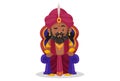 Vector Graphic Illustration of Shakuni Royalty Free Stock Photo