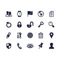 Web app  set simple icons vector design Royalty Free Stock Photo