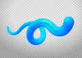 Blue Liquid Shapes, Abstract blending liquid. Vector Illustration