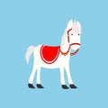 Cute Horse of Sinterklaas Amerigo - vector illustration cartoon style Royalty Free Stock Photo