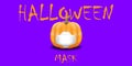 Halloween pumpkin masks wear medical protection for disease control and viral infections.