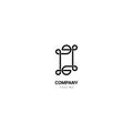 The monogram frame logo has the meaning of a decorative container to beautify the work,