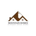 mountain homes logo design