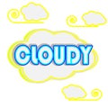 illustration cloudy design concept web