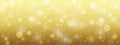 Vector Abstract Music Notes, Sparkles and Bokeh in Golden Gradient Background Banner Royalty Free Stock Photo