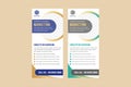 Roll up business brochure flyer banner design vertical template Royalty Free Stock Photo