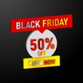 3D black friday design, for banner, poster, flyer, and others.