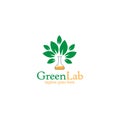 Green Lab logo design template