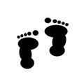 icon and logo design of footmark