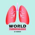 Vector Illustration with World Tuberculosis Day theme, free Royalty Free Stock Photo