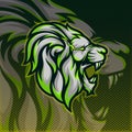 Lion logo esport vector illustration design template