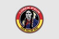 American Native Indian vector logo template design Royalty Free Stock Photo