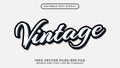 Vintage - illustrator editable text effect Premium Vector Royalty Free Stock Photo