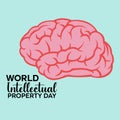 Basic RGB. world intellectual property day. vector. gretting card