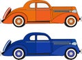 Classic 1930`s design car vector illustration