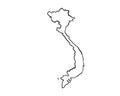 Vietnam - Hand-Drawn Map lllustration Royalty Free Stock Photo