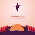 Happy Ascension Day Vector Illustration