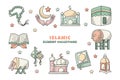 Colored Ramadan Mubarak Elements Collections