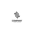 Monoline logo or square monogram representing a company or business i