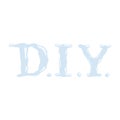 D.I.Y. font text drawing by hot glue gun art craft vector