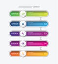 Gradient infographic business element design