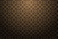 Square and circle target seamless pattern use soft and dark brown colors