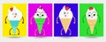 Ice creams vector illustration, Sweet summer delicacy sundaes, Cute cartoon with caramel chocolate cone, Vanilla pastel and colorf