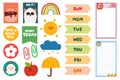 Cute planner sticker for journal, diary, scrapbook