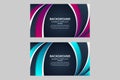 Set of template banners and text box for design abstract background. Royalty Free Stock Photo