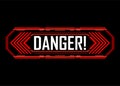Red danger sign Royalty Free Stock Photo