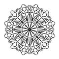Abstract round pattern. Mandala elegant vector background. Royalty Free Stock Photo
