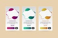 Vector Modern Abstract bubble Liquid Pricing Tables for Web