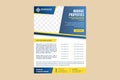 Manage Properties flyer design template use vertical layout