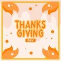 Happy Thanks giving day template Royalty Free Stock Photo